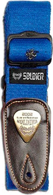 Ремень для гитары Soldier STP1303 / Crest 2 (синий)
