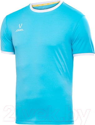 Футболка игровая футбольная Jogel Camp Origin Jersey / JFT-1020 (XL, бирюзовый/белый)