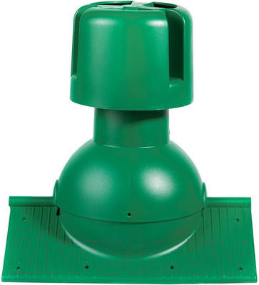 Аэратор коньковый Krovent Pipe-Cone для любого типа кровли RAL 6005 (зеленый)