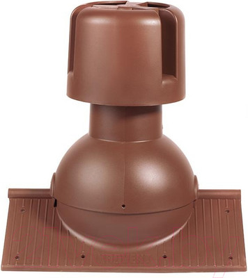 Аэратор коньковый Krovent Pipe-Cone для любого типа кровли RAL 8017 (коричневый)