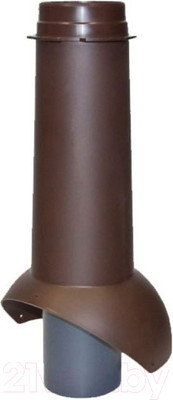 Выход вентиляционный на крышу Krovent Pipe-VT IS 110/изол./500 RAL 8017 (коричневый)