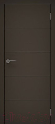 Дверной блок Та самая дверь Л11 100x210 правая (графит)