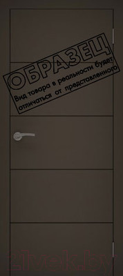 Дверной блок Та самая дверь Л11 ЗАЛ 130x210 правая (графит)