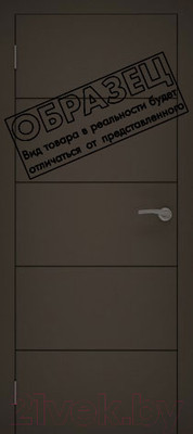 Дверной блок Та самая дверь Л11 ЗАЛ 130x210 левая (графит)