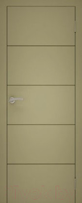 Дверной блок Та самая дверь Л11 100x210 правая (капучино)