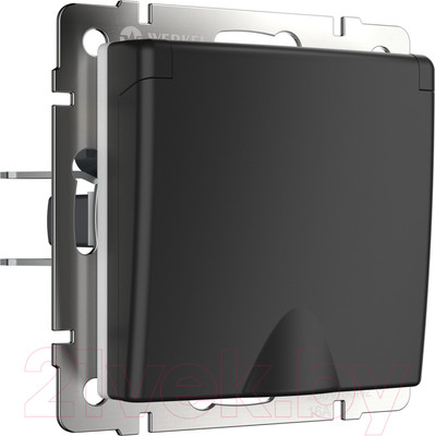 Розетка Werkel W1171208 / a051610 (черный матовый)