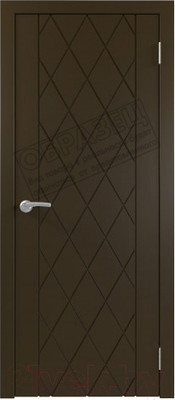 Дверной блок Та самая дверь Л12 ЗАЛ 150x210 правая (графит)