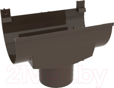 Воронка водосточная Ruplast 125/90мм RAL 8014 (коричневый)