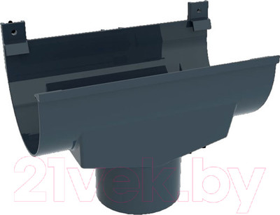 Воронка водосточная Ruplast 125/90мм RAL 7024 (серый графит)