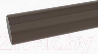 Труба водосточная Ruplast 90мм ПВХ RAL 8014 (3м, коричневый)