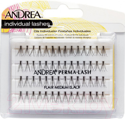 Накладные ресницы пучковые Andrea 25010 короткие черные