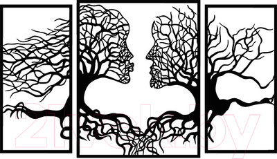 Декор настенный Arthata Кроны любви 85x50-B / 024-3