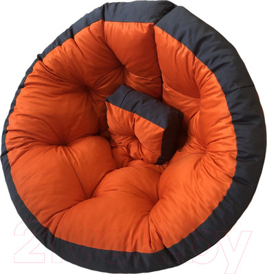 Бескаркасное кресло-трансформер Angellini 9с0011тр (S, оранжевый/серый)