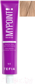 Гель-краска для волос Tefia Mypoint Tone On Tone 10/8 (60мл, экстра светлый блондин коричневый)