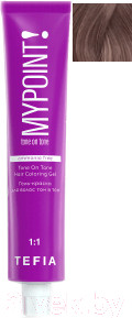 Гель-краска для волос Tefia Mypoint Tone On Tone 7/17 (60мл, блондин пепельно-фиолетовый)