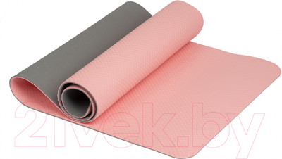 Коврик для йоги и фитнеса Original FitTools IRBL17107-P (розовый)