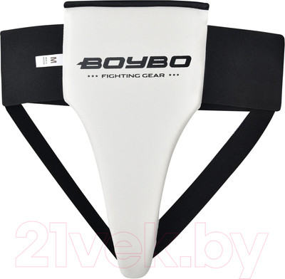 Защита паха для единоборств BoyBo BG160 (L, белый/черный)