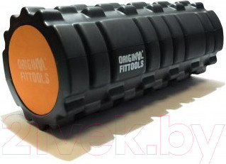 Валик для фитнеса Original FitTools FT-DOUBLE-ROLL (черный)