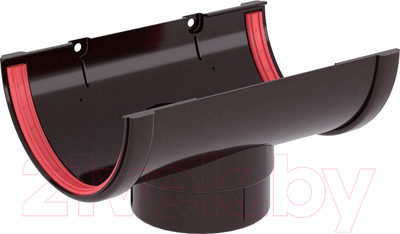 Воронка водосточная Grand Line Стандарт ПВХ RR 32 (коричневый)