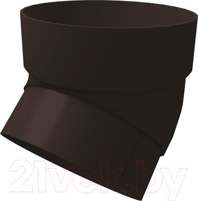 Колено трубы водосточной Grand Line ПВХ 45 градусов RR 32 (коричневый)