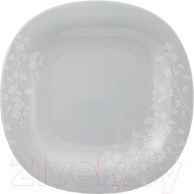 Тарелка столовая обеденная Luminarc Carine Ombrelle P3627 (серый)