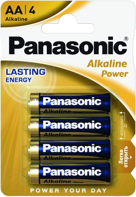 Комплект батареек Panasonic Alkaline Power LR6/4BL (4шт)