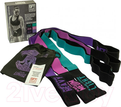 Набор эспандеров Original FitTools FT-UNIQ (3шт)