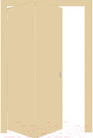 Дверной блок Та самая дверь Книга Л3 80x210 универсальная (ваниль)