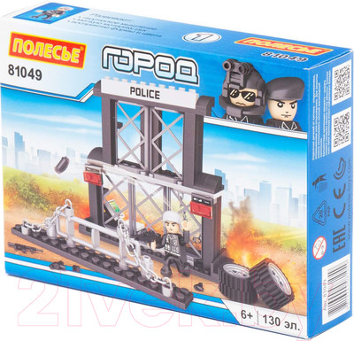 Конструктор Полесье Классик. Город. Полиция-1.1 / 81049 (130эл)