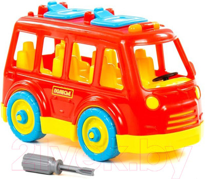 Игрушка-конструктор Полесье Автобус / 84798 (26эл)