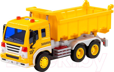 Самосвал игрушечный Полесье Сити / 86204 (инерционный, желтый)