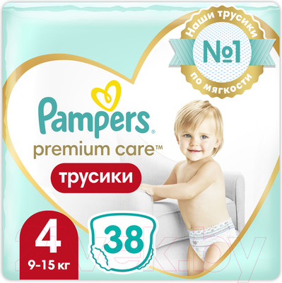 Подгузники-трусики детские Pampers Premium Care 4 Maxi (38шт)