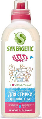 Гель для стирки Synergetic Биоразлагаемый для детского белья (1л)