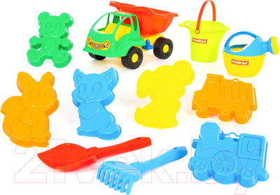 Набор игрушек для песочницы Полесье Самосвал Муравей в рюкзаке / 4740