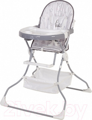 Стульчик для кормления Polini Kids 252 Бегемотик / 0002354-03 (серый)