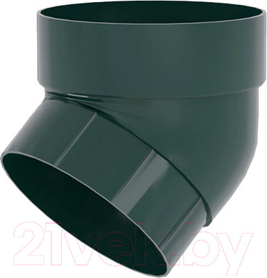 Колено трубы водосточной Grand Line ПВХ GL 67 градусов RAL 6005 (зеленый)