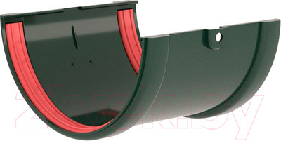 Соединитель желобов Grand Line ПВХ RAL 6005 (зеленый)