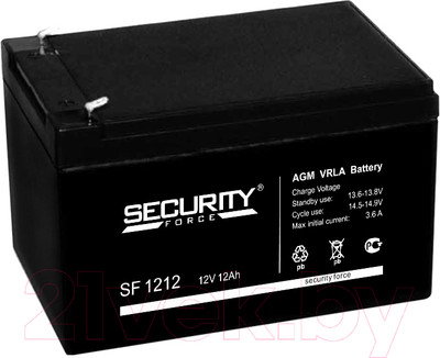 Аккумуляторная батарея Security Force SF 1212