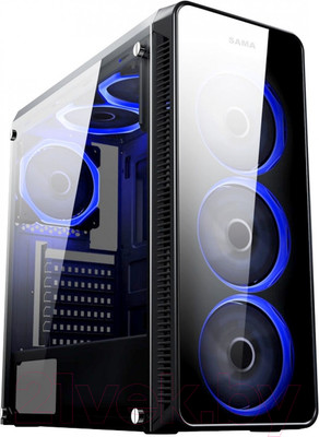 Корпус для компьютера Accord ACC-JPX (черный, без БП)