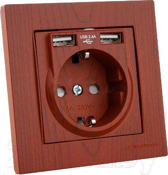 Розетка Mutlusan Rita 2220 619 0256 (вишневый)