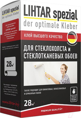 Клей для обоев Lihtar Для стеклохолста и стеклотканевых обоев (250г)