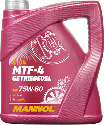 Трансмиссионное масло Mannol MTF-4 Getriebeoel 75W80 GL-4 / MN8104-4 (4л)