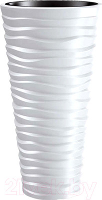 Кашпо Prosperplast Donica Sand Slim DPSA350-S449 (белый)