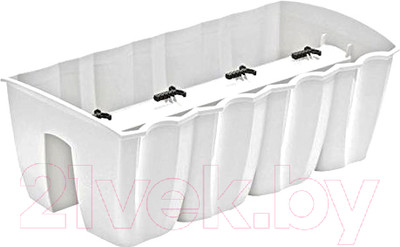 Кашпо Prosperplast Crown DCRO600-S449 (белый)