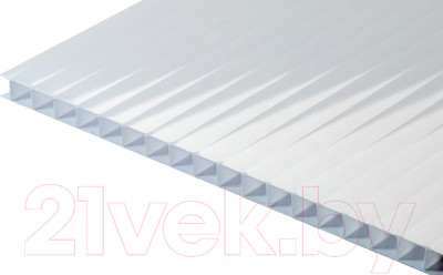 Сотовый поликарбонат TitanPlast 2100x6000x3.8 (молочный)