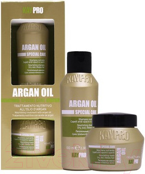 Набор косметики для волос Kaypro Scalp Care Argan Oil Питательная маска 100мл+Шампунь 100мл