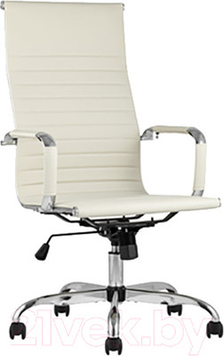 Кресло офисное TopChairs City D-101H (бежевый)