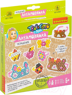 Развивающая игра Bondibon Аквамозаика. Украшения / ВВ4981