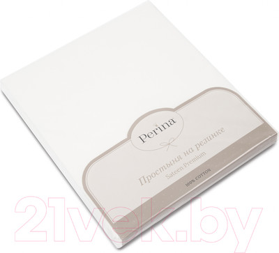 Простыня для малышей Perina На резинке / ПРО-125x75.2 (молочный)