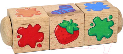 Развивающая игра Десятое королевство Кубики на оси. Составляем цвета / 02966